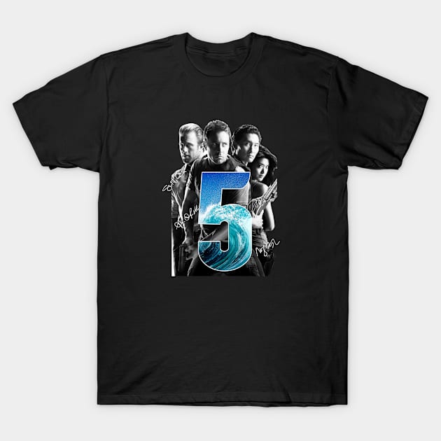 Hawaii Five 0 Signatures Casts Tv Show T-Shirt by chancgrantc@gmail.com